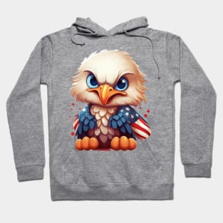 4th of July Baby Bald Eagle #10 Hoodie